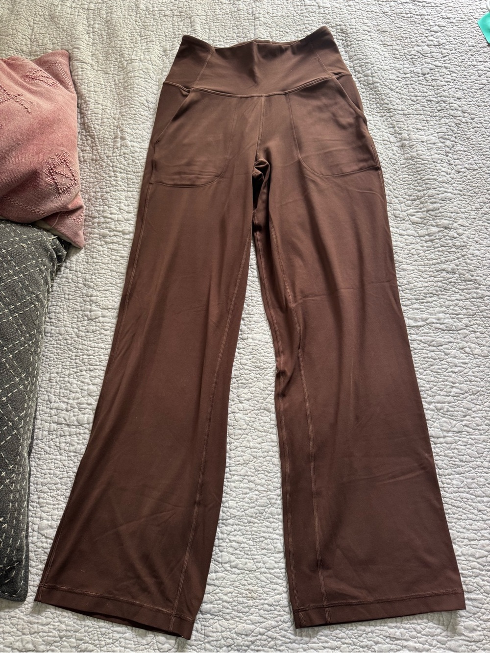lululemon Align Women's Wide-Leg High Waist Pants in Chocolate Brown